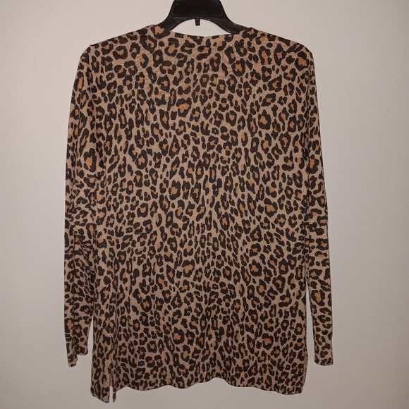 Amazon essentials women's open cardigan size large animal prints brown - Picture 2 of 7